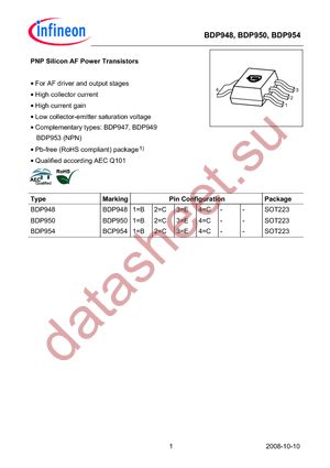 BDP 948 E6327 datasheet  